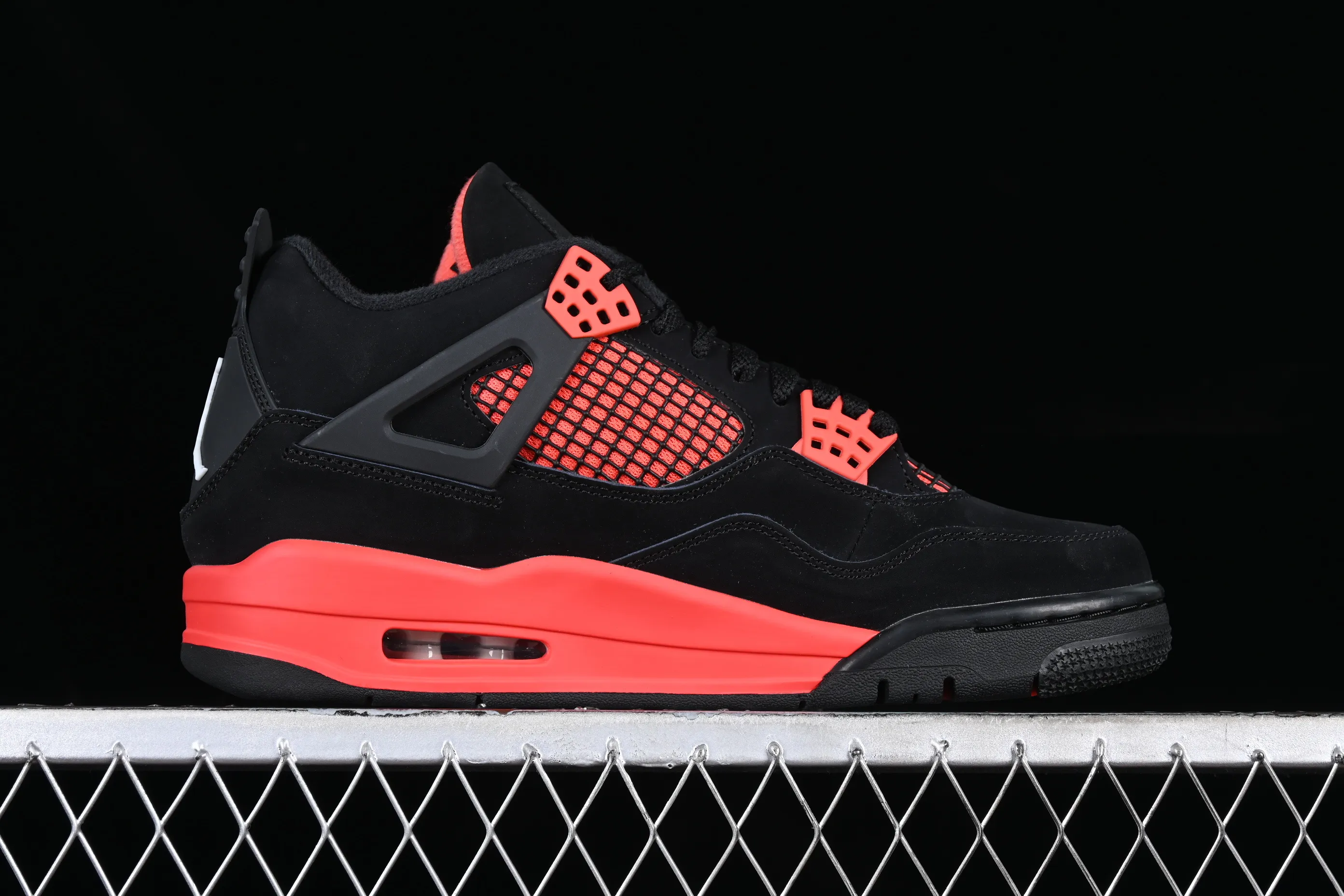 All categories Air Jordan Jordan series basketball shoes Air Jordan 4 GX foreign trade version Air Jordan 4 Retro "University Blue" AJ4 Joe 4 new black and red retro casual sports culture basketball shoes CT8527-016